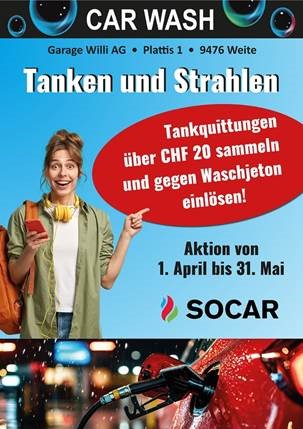 Special April / Mai Tanken und Strahlen